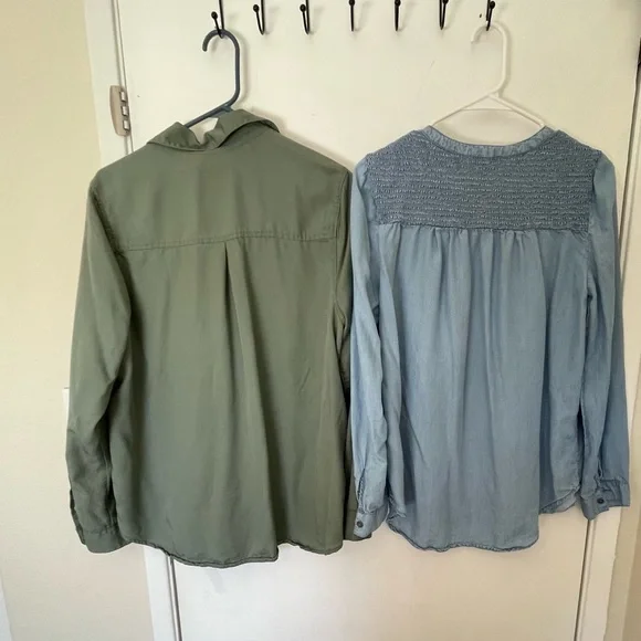 Bundle of maternity shirts and strechable jeans pants - Picture 6 of 11